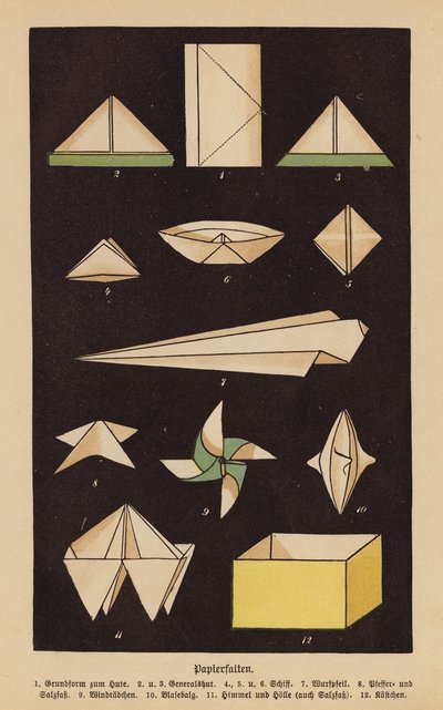Kağıt katlama (renkli lito) by German School