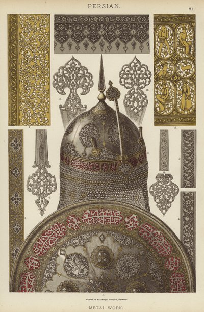 Farsça, Metal İşleri by German School