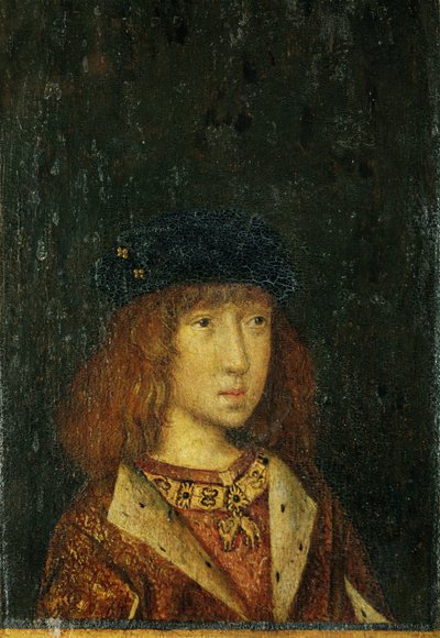 Philipp der Schoene, İspanya Kralı, 16 yaşında ... (ahşap üzerine resim) by German School