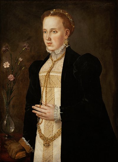Filipin Welser (epouse de Ferdinand II de Tyrol ou de Habsbourg) - Güney Alman usta (16. yüzyıl) tarafından Filipin Welser