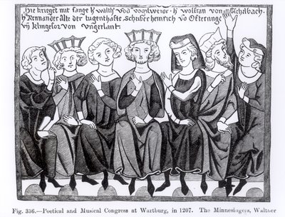 Poetical and Musical Congress, Wartburg, 1207, Orta Çağ ve Rönesans
