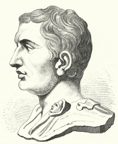 Pompey the Great, Romalı politikacı ve asker (gravür) by German School