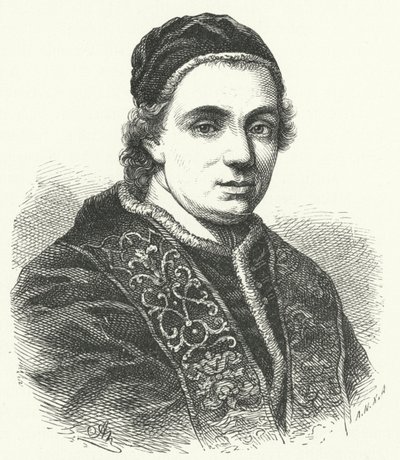 Papa Clement XIV (gravür) by German School