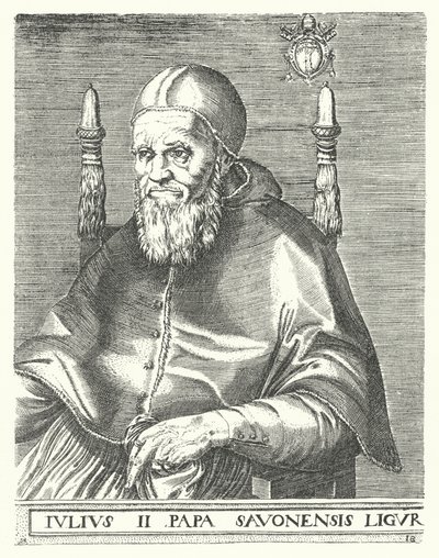 Papa Julius II (gravür) by German School