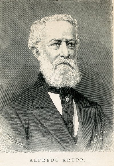 Alfred KRUPP (1812-1887), Alman çelik sanayicisi portresi by German School