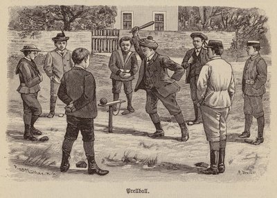 Prellball (gravür) by German School