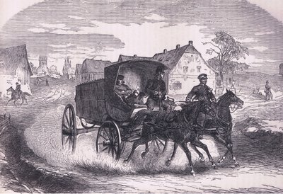 Prusya askeri karakolu, Cassells History of the War of France ve Almanya arasındaki Cassell ve Company Limited tarafından yayınlandı, c.1890 (litho) by German School