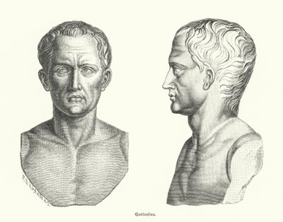 Quintus Hortensius, Romalı politikacı ve hatip (gravür) by German School