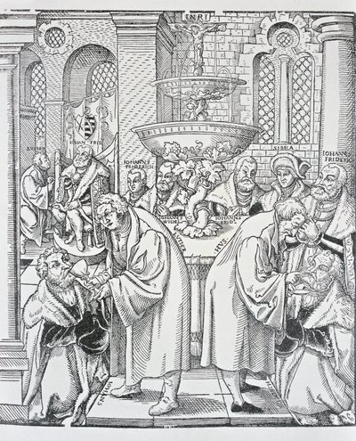 Reformcular Martin Luther ve Jan Hus Komünyon
