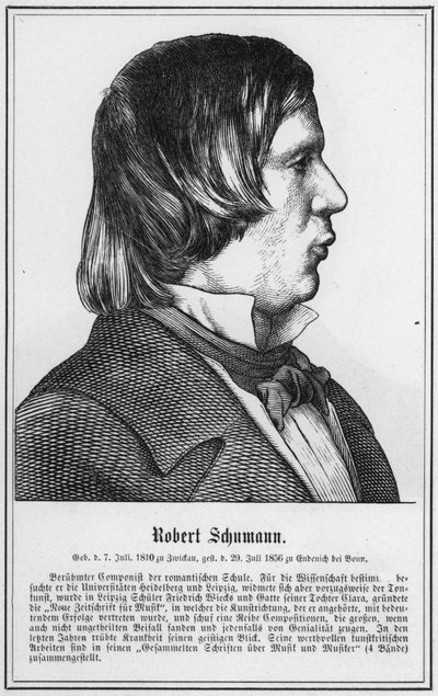 Robert Schumann (gravür) by German School
