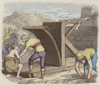 Roma balista (renkli gravür) by German School
