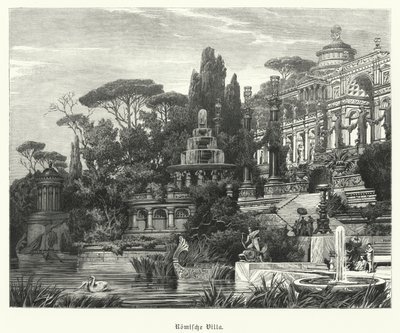 Roma villası (gravür) by German School