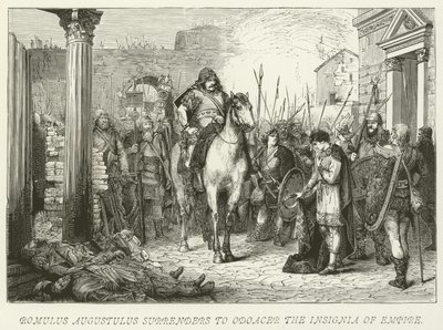 Romulus Augustulus İmparatorluğun Nişanı Odoacer
