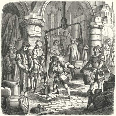 Bir Alman şehrinde sahne by German School