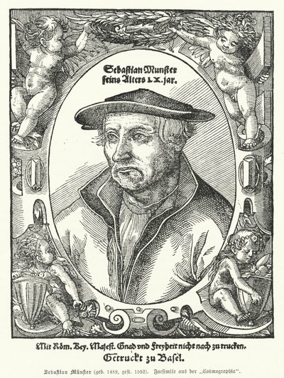 Sebastian Muenster, Alman haritacı, kozmograf ve Cosmographia