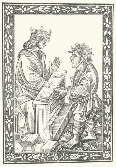 Solomon ve Marcolf (gravür) by German School