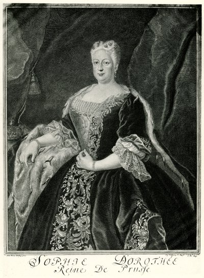 Sophie Dorothea, Prusya Kraliçesi (1687-1757) (fototip) by German School