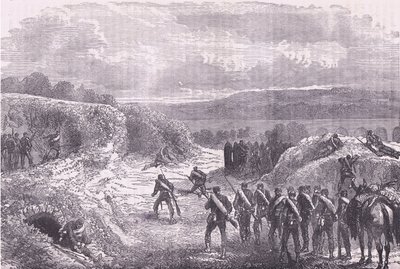 Paris'ten Sortie, Cassells History of the War Fransa ve Almanya arasındaki Cassell ve Company Limited tarafından yayınlanmıştır, c.1890 (lito) by German School