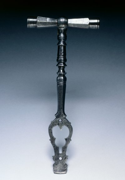 Tekerlek kilitli tabanca için anahtar, c.1600-25 (çelik) by German School