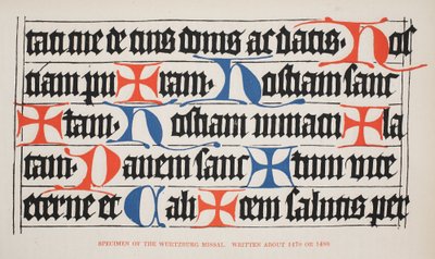 Wurtzburg Missal örneği, 1470 veya 1480 hakkında yazılmış by German School