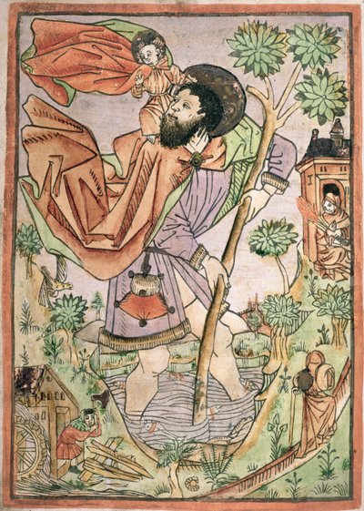 Aziz Christopher: Almanca, c.1470 by German School
