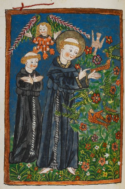 St Francis kuşlara vaaz veriyor by German School