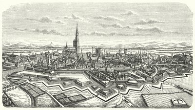 17. yüzyılda Strazburg (gravür) by German School