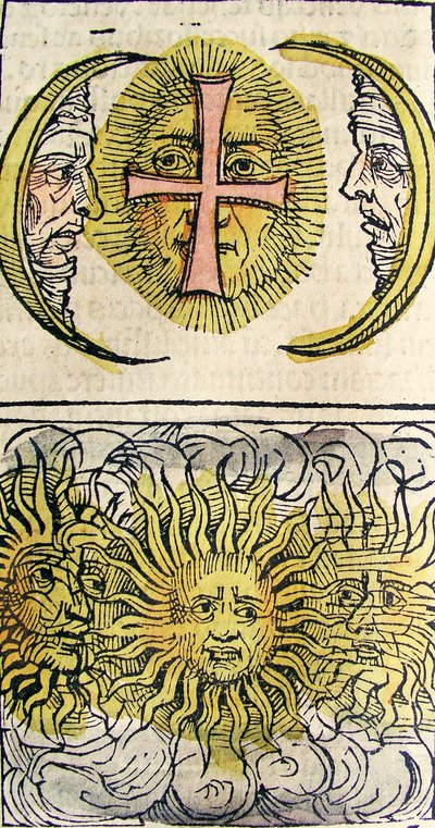 Güneş Köpekleri ve Ay Köpekleri, Nuremberg Chronicle, 1493