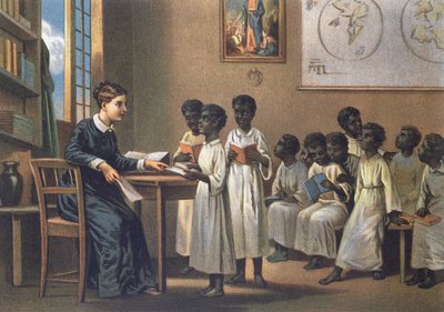Öğrencileri olan öğretmen, 1880 by German School