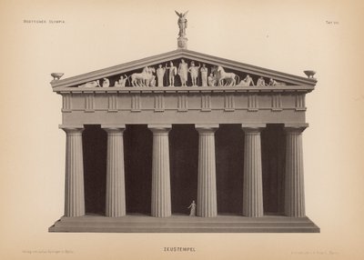 Zeus Tapınağı, Olympia, Yunanistan (lito) by German School