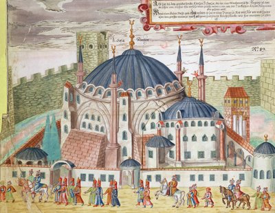 Camiye Dönüşen Ayasofya Kilisesi (kağıt üzerinde wc) by German School