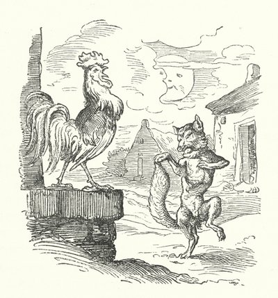 Horoz Ve Tilki (gravür) by German School