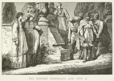 İmparatoriçe Theophano ve Otto II by German School