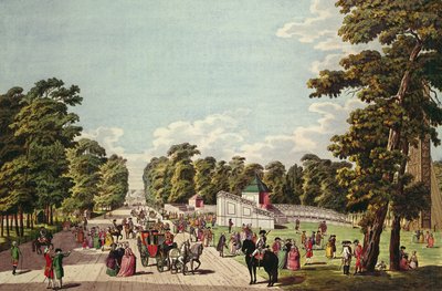Havai Fişek Yeri, Prater (aquatint) by German School