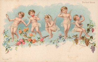 Beş Duyu (renkli lito) by German School