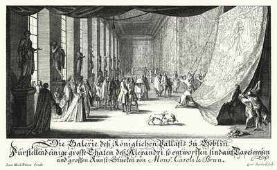 Galerie des Gobelins, Paris (gravür) by German School