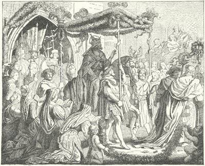 Kutsal Roma İmparatoru IV. Charles Lübeck'e girerken by German School