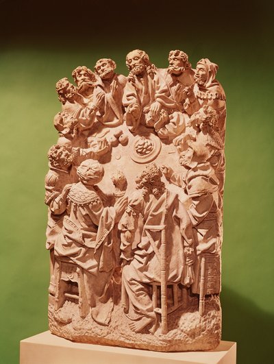 Son Akşam Yemeği, c.1500-30 (kireçtaşı) (ayrıntılar için bkz. 391865) by German School