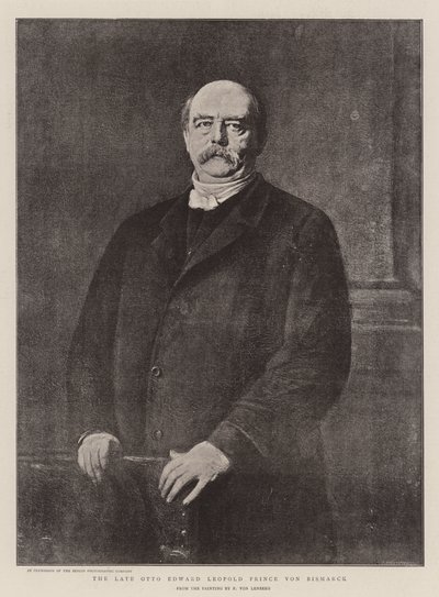 Geç Otto Edward Leopold Prens von Bismarck (lito) by German School
