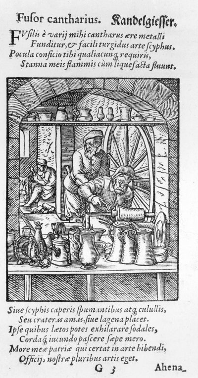 Hartman Schopper tarafından yayınlanan Tankard Maker by German School