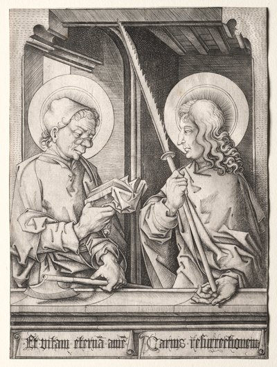 Gotik Pencerelerde On İki Havari: Aziz Matthias ve Aziz Judas Thaddaeus by German School