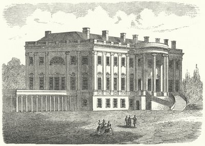 Beyaz Saray, Washington DC (gravür) by German School