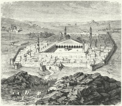Medine şehri, Arabistan (gravür) by German School