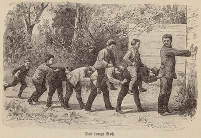 Uzun at oyunu (gravür) by German School
