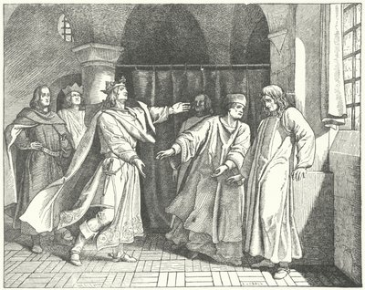 Louis IV ve Frederick the Fair, Alman tahtının rakip davacıları uzlaşması by German School