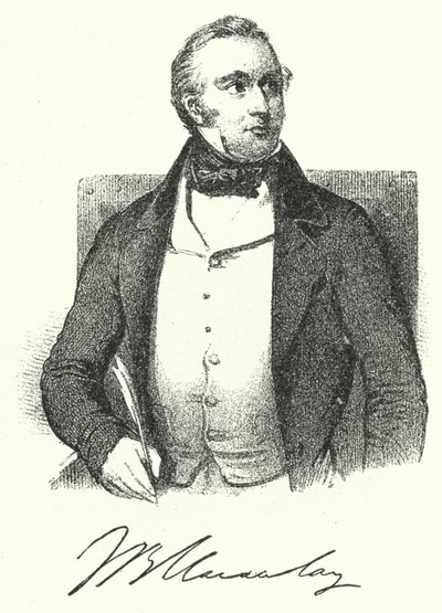 Thomas Babington Macaulay, İngiliz tarihçi ve yazar (gravür) by German School