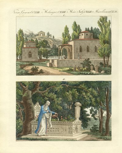 Türk kazıcılar (renkli gravür) by German School
