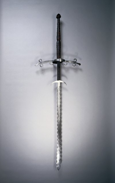 Gösterişli Bıçaklı İki Elli Kılıç, 1550-1600 by German School