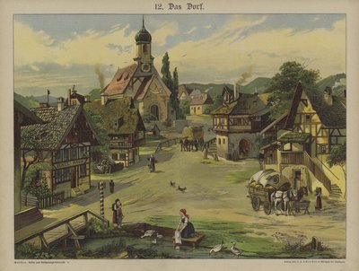 Köy (renkli taş) by German School