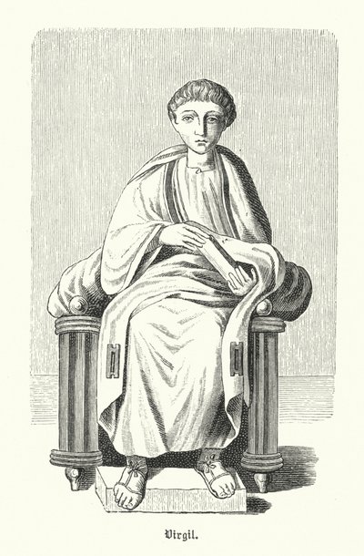 Virgil, Romalı şair (gravür) by German School